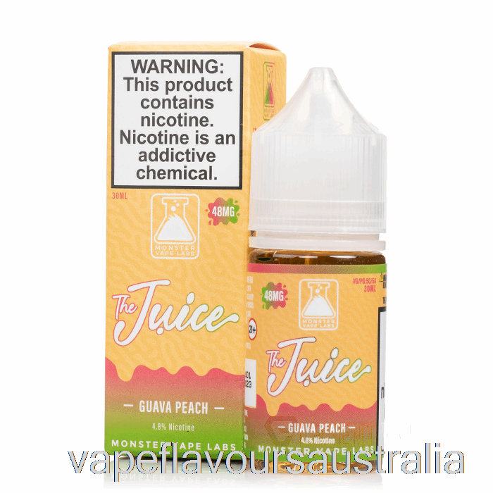Vape Nicotine Australia Guava Peach - The Juice Salts - 30mL 24mg